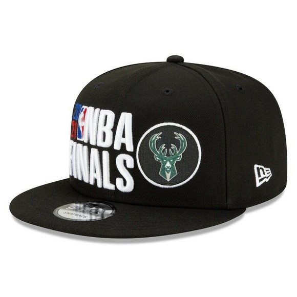 New Era Milwaukee Bucks 9FIFTY NBA Finals Champions Snapback Hat Cap Black - Picture 2 of 6
